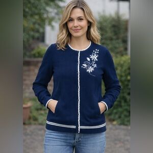 Jackpot Cardigan with Embroidery - Size L